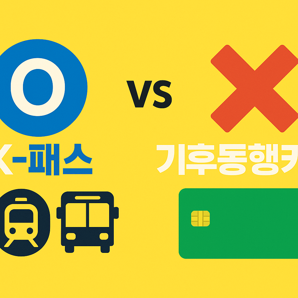 신분당선 이용자라면 필독! K패스 vs 기후동행카드 전격 비교 분석