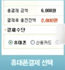 휴대폰 소액결제