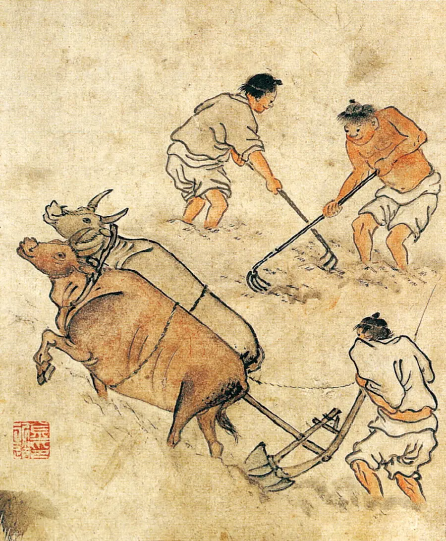 김홍도의 논갈이