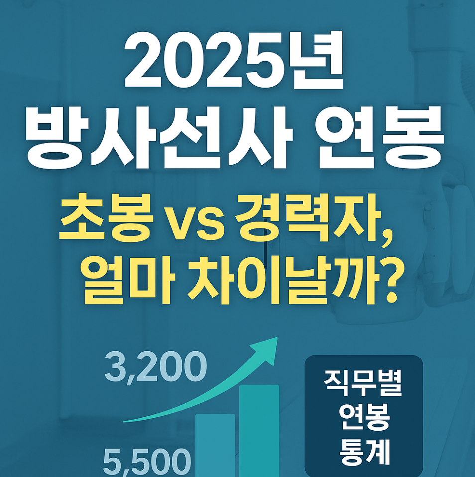 방사선사 취업, 직무별 연봉, 진로까지