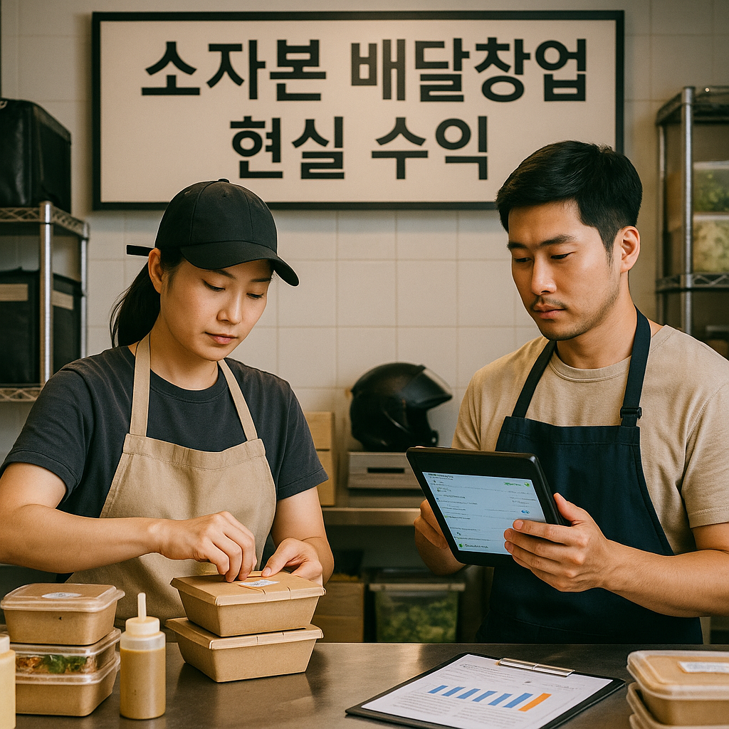 소자본 배달창업 가능 업종과 현실 수익