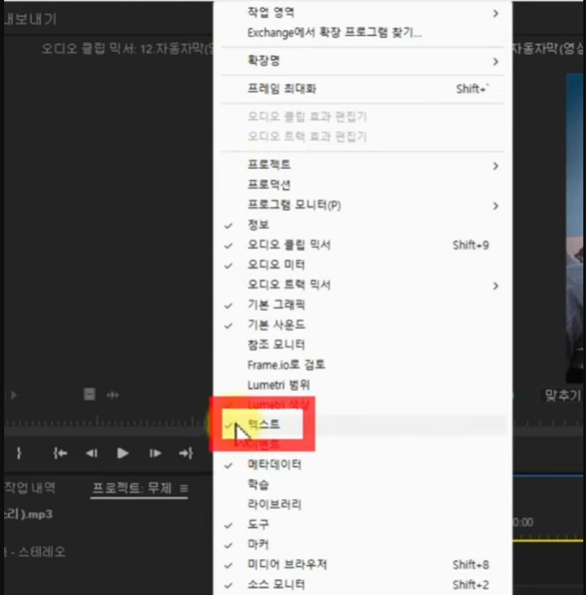 어도비 프리미어 프로(Adobe Premiere Pro) 자동 자막 설정 방법 (2025년 최신판)