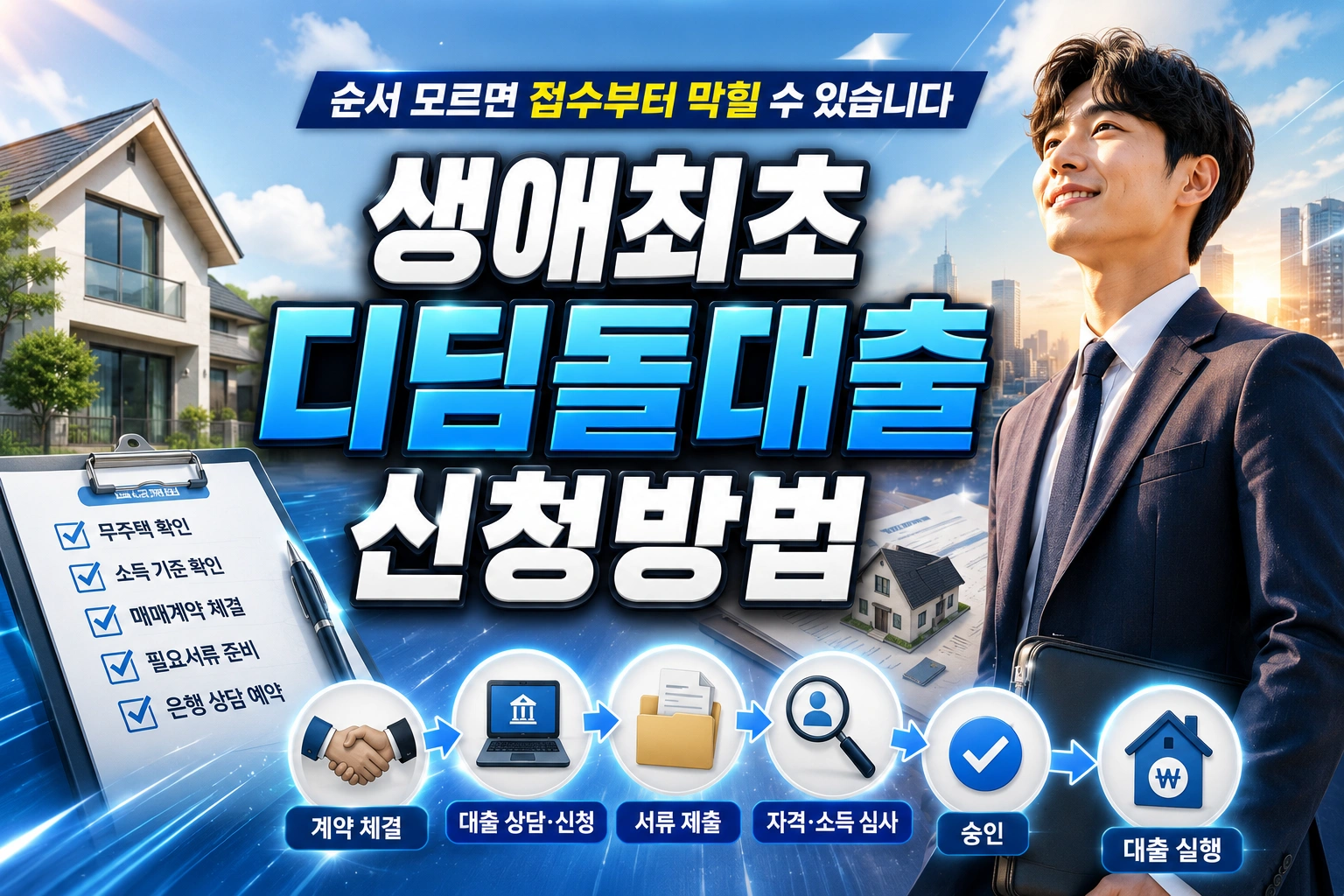 생애최초 디딤돌대출 신청방법 순서 모르면 접수부터 막힐 수 있습니다
