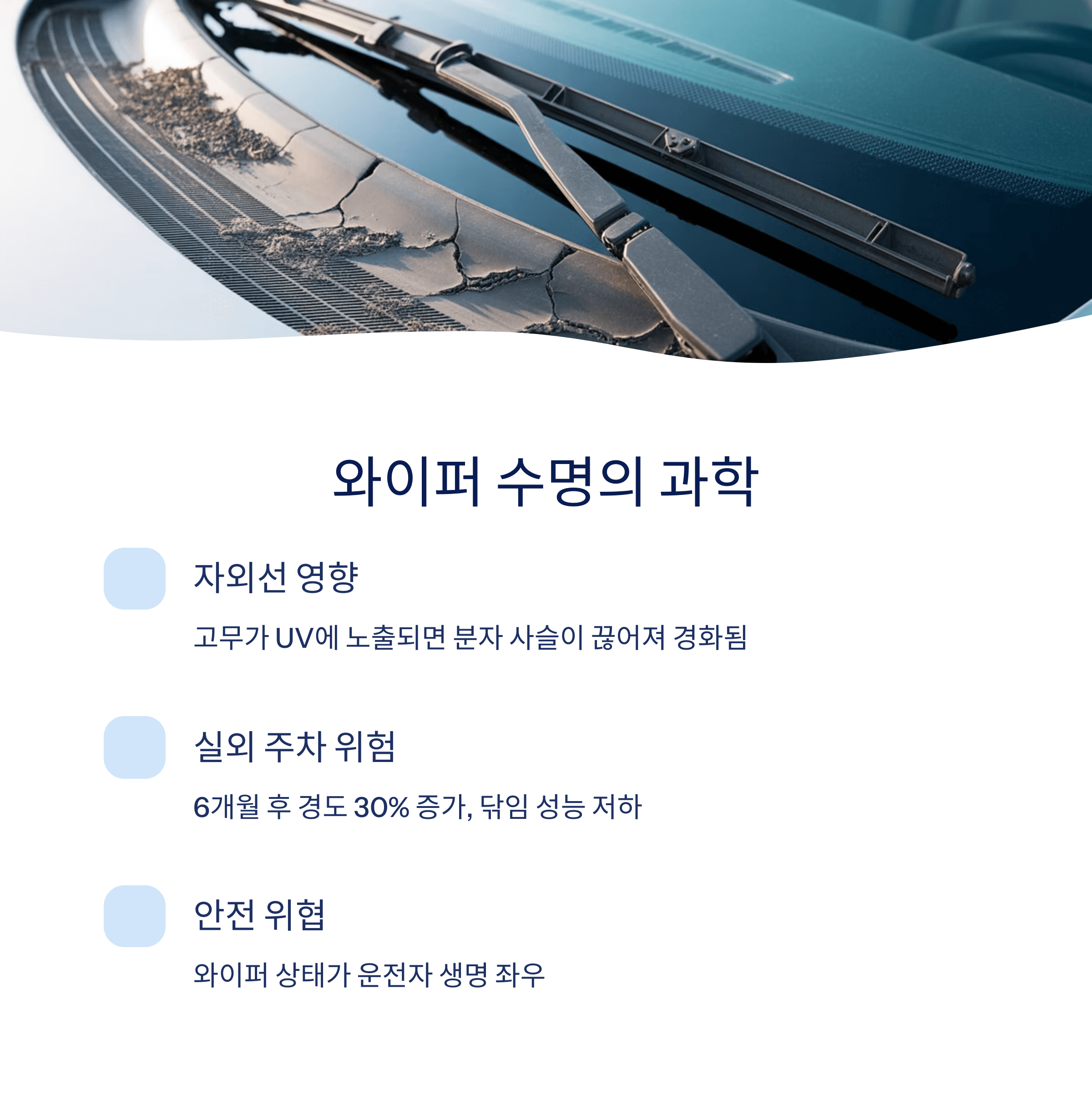 차량 와이퍼 교체주기 시야개선 꿀팁
