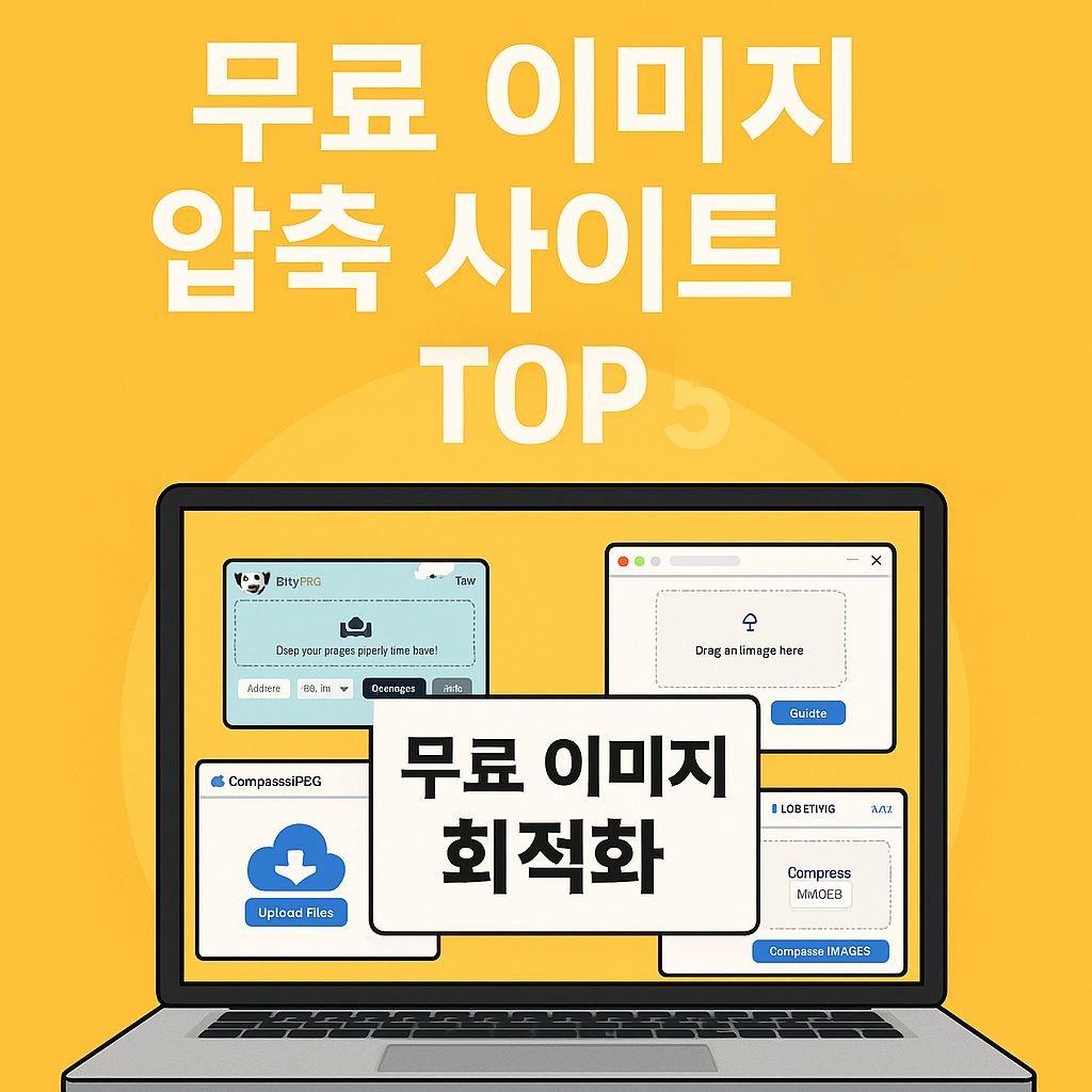 무료 이미지 압축 툴 추천과 비교 (블로그, 유튜브용 이미지 최적화 가이드)