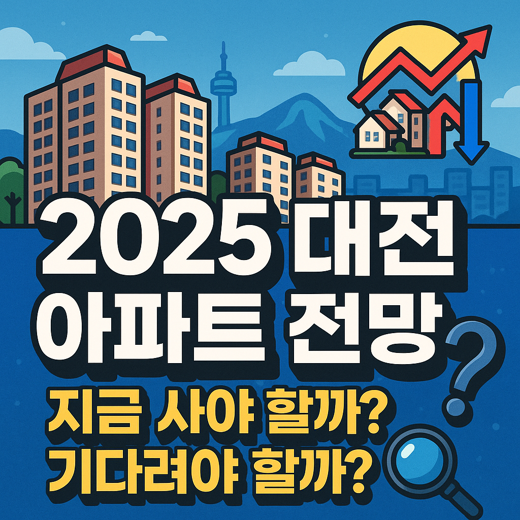2025 대전 아파트 부동산 전망｜지금 사야 할까? 기다려야 할까?