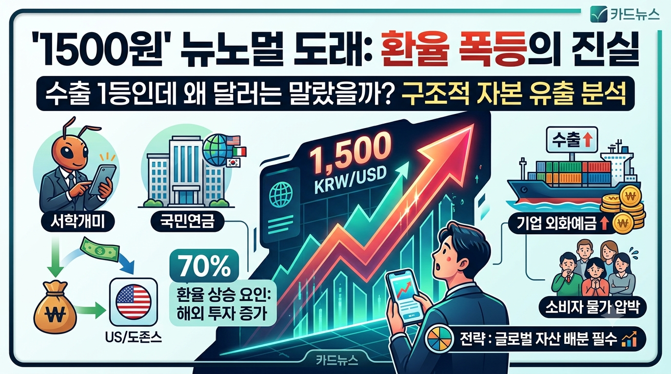 1500원 뉴노멀의 시대. 수출은 좋은데 왜 달라는 비쌀까