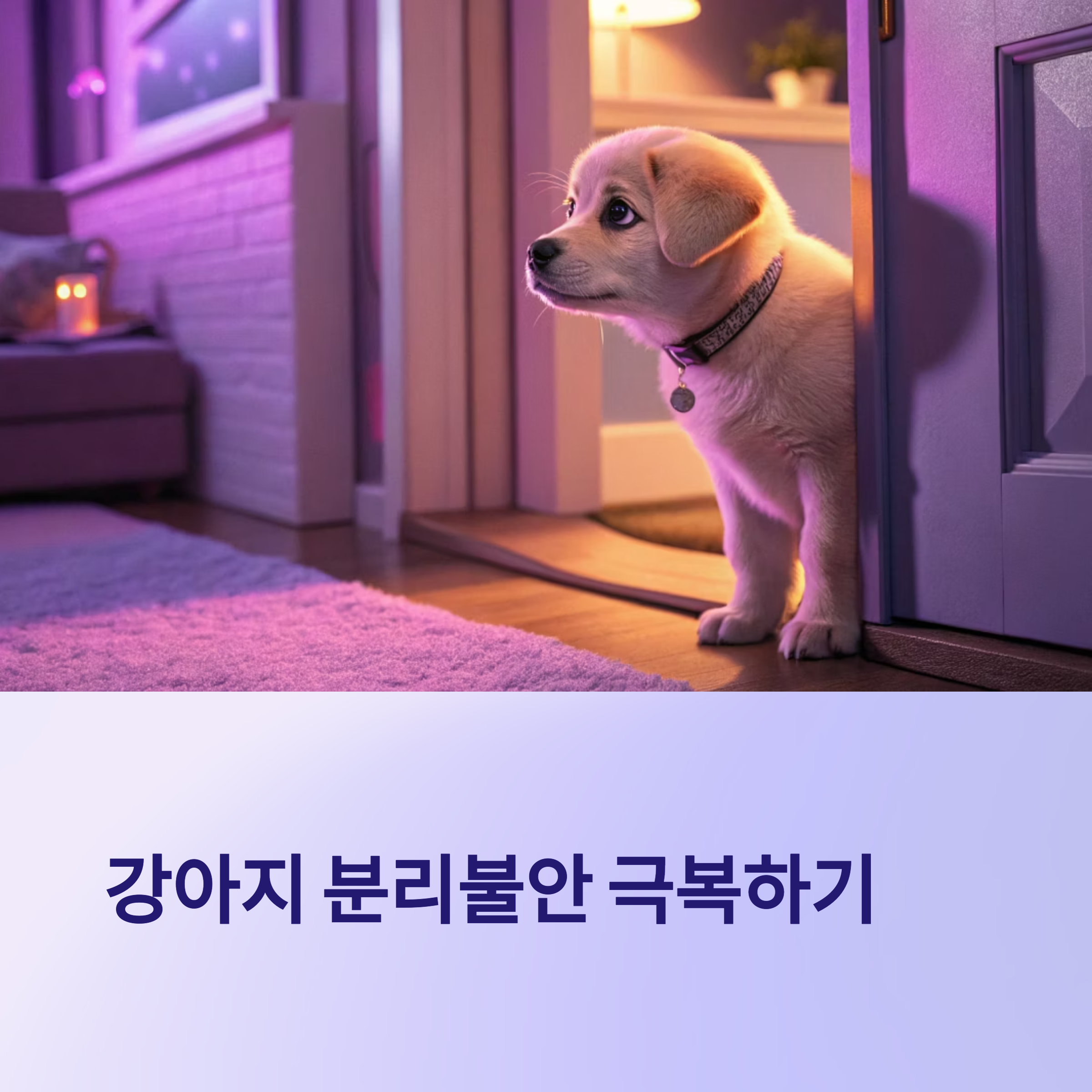 강아지 분리불안, 극복하는 실전 가이드