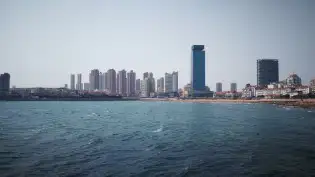 칭다오 잔교 풍경