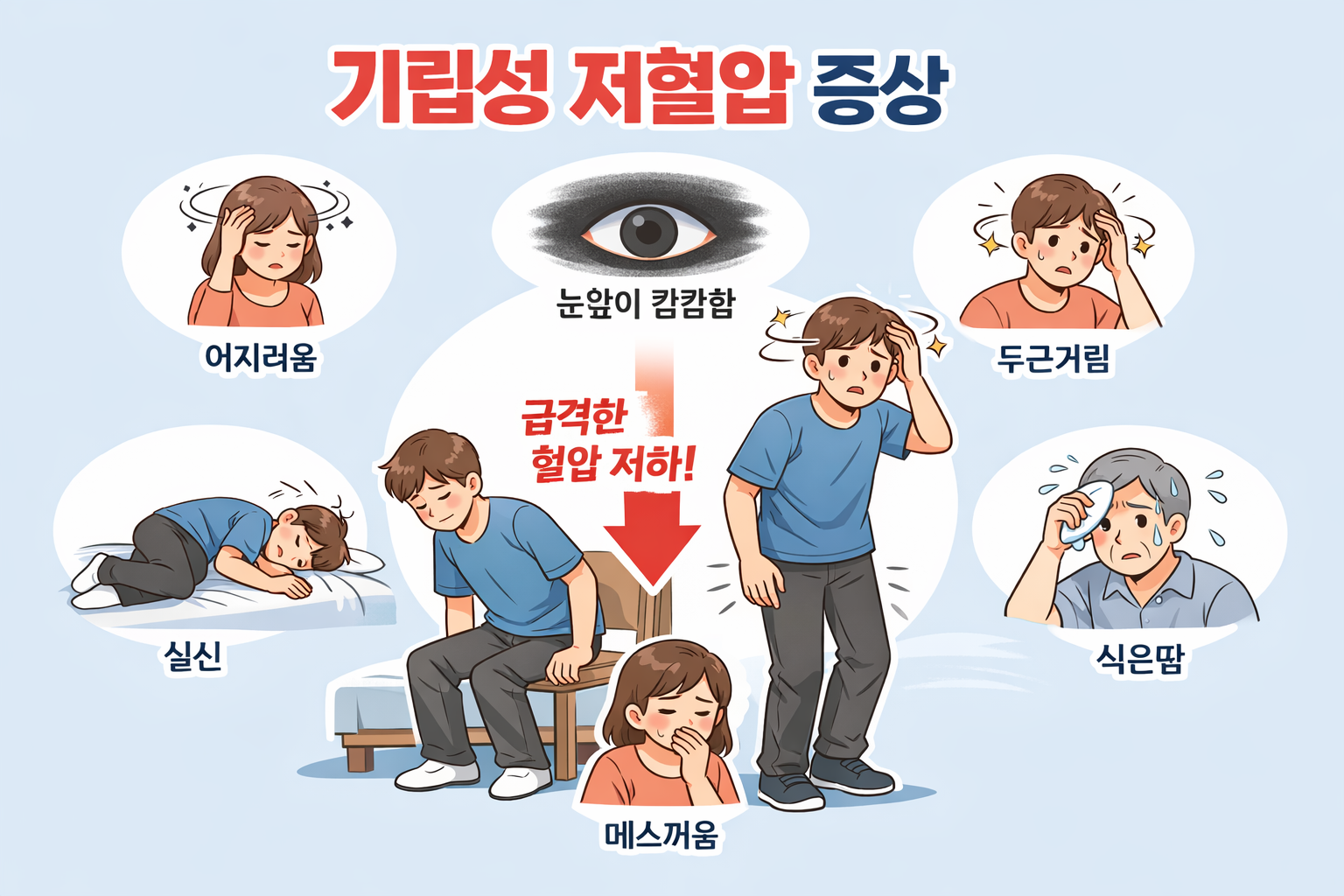 기립성 저혈압의 증상