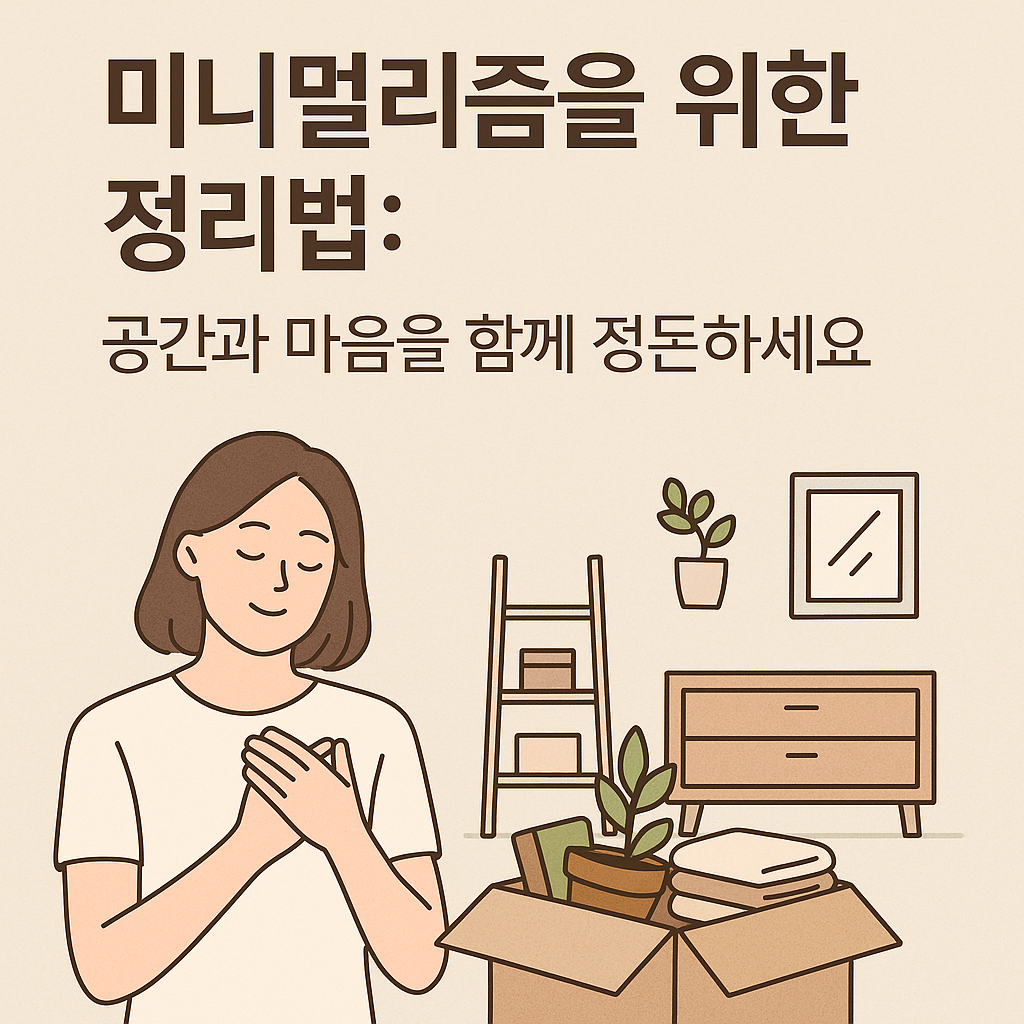 공간과 마음을 함께 정돈하세요