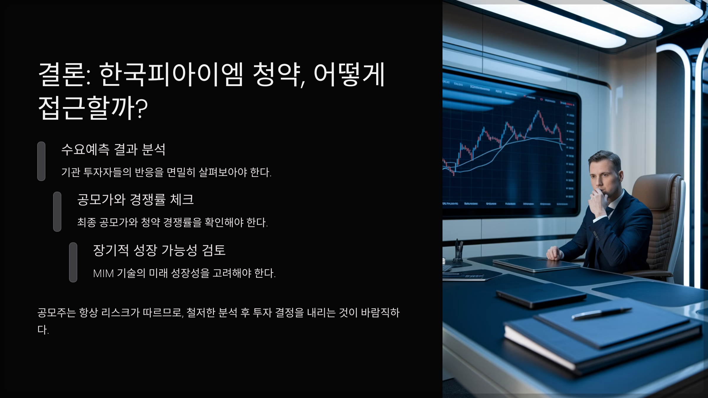 결론: 한국피아이엠 청약, 어떻게 접근할까?