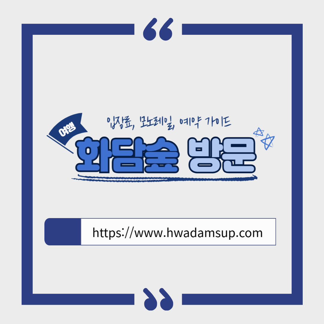 화담숲 방문 가이드 ❘ 입장료, 예약 방법, 모노레일 이용 팁 총정리