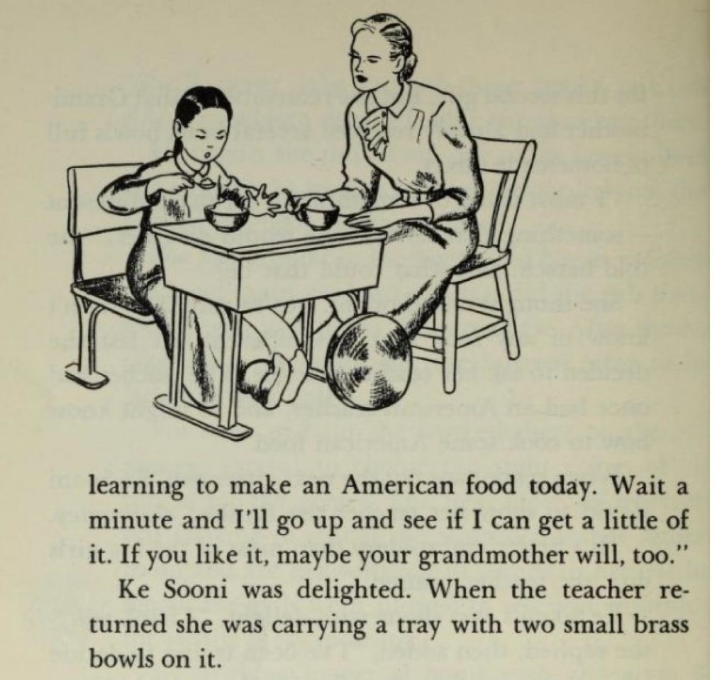 Ke Sooni eating ice cream for the first time