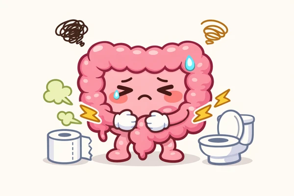 과민성대장증후군 증상 시각화