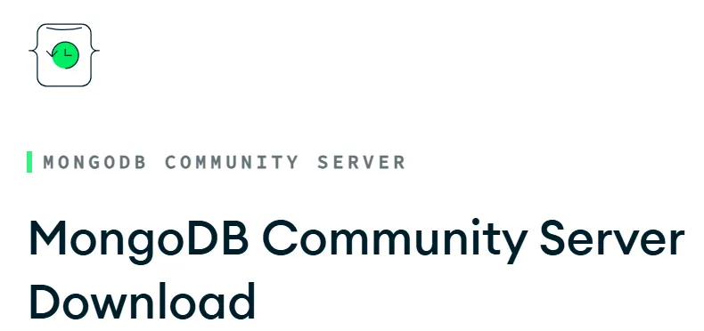 MongoDB 다운로드