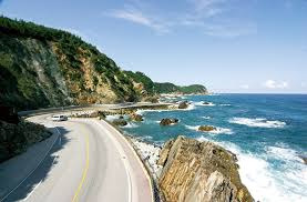 동막해변 해안도로 사진입니다.