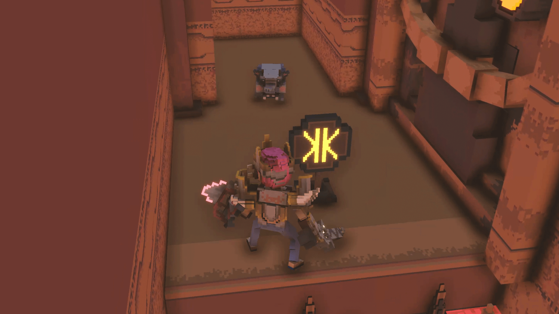 코끼리가 달려오고있다.