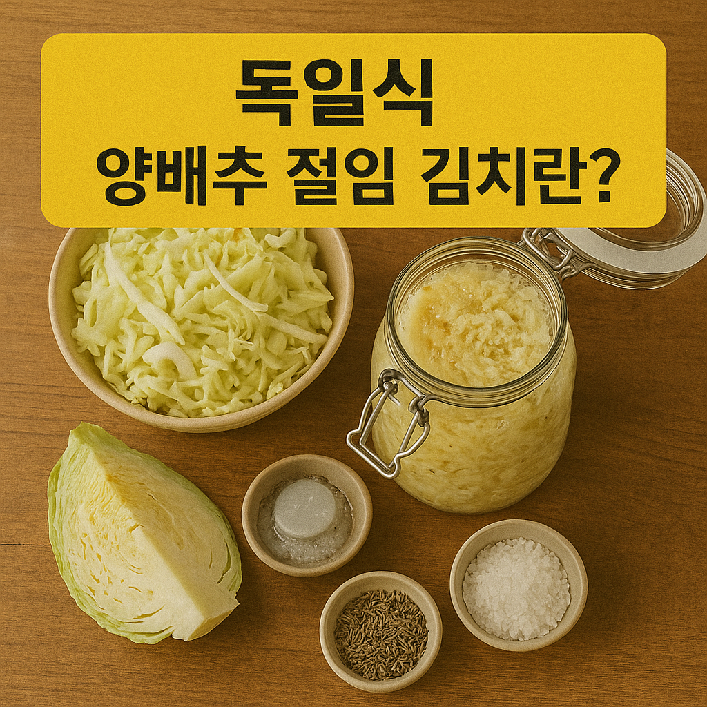 독일식 양배추 절임 김치란?