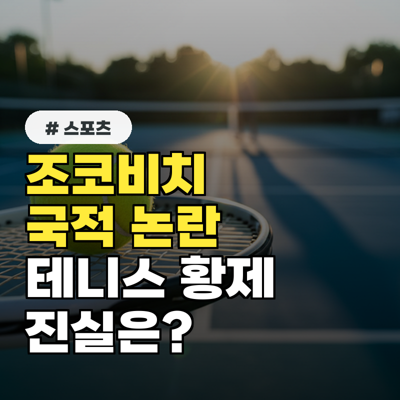 조코비치 국적 논란 세르비아 출신 테니스 황제의 삶