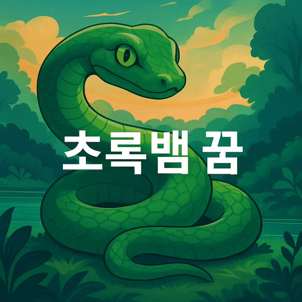 초록 뱀 꿈