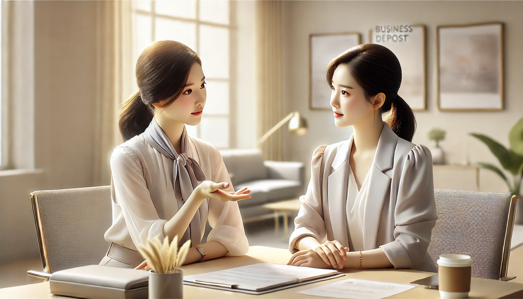 보험중개사 영업보증금 예탁 관련 상담하는 이미지