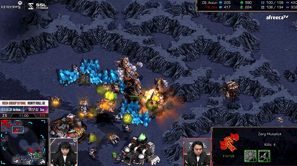 SSL 스타리그 D조 최종전 뮤탈견제1