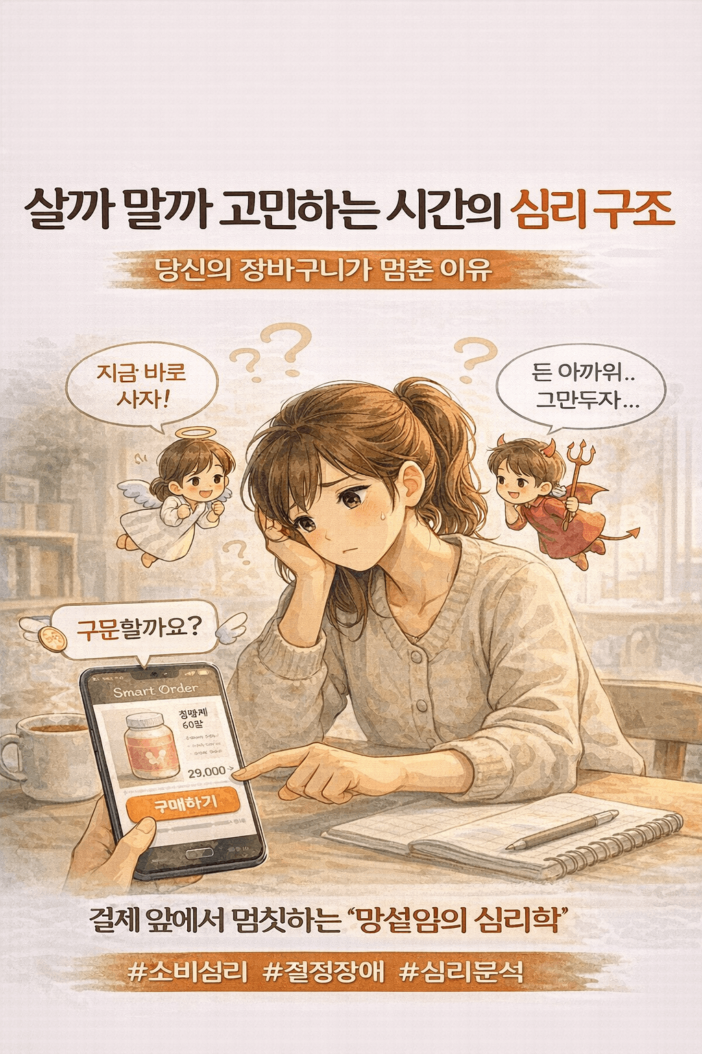 왜 결제 직전에 멈출까 장바구니를 붙잡는 소비 심리의 비밀