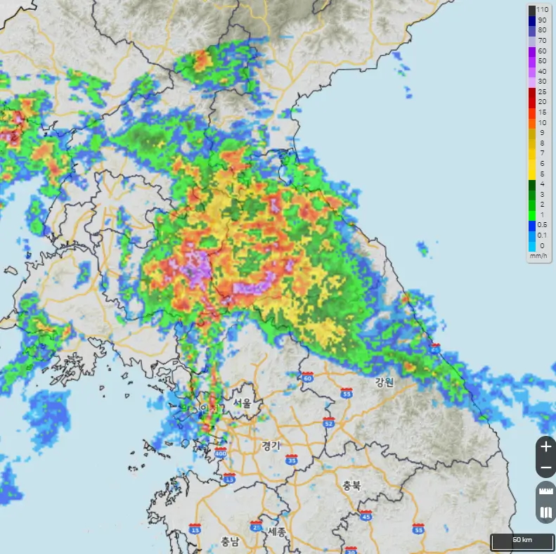 실시간 날씨 위성영상