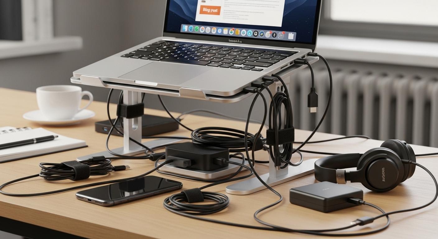 케이블 혼잡 노트북 거치대 장단점