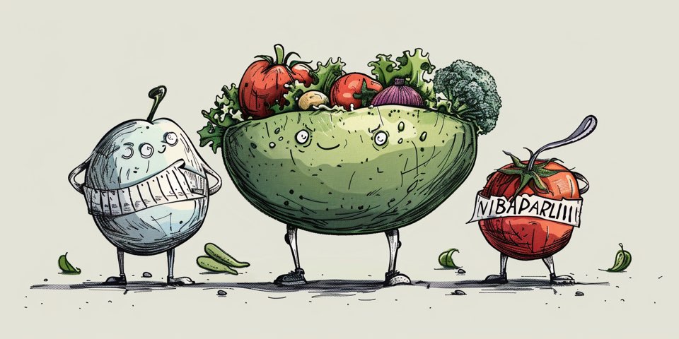 굶지 않은 다이어트 전략