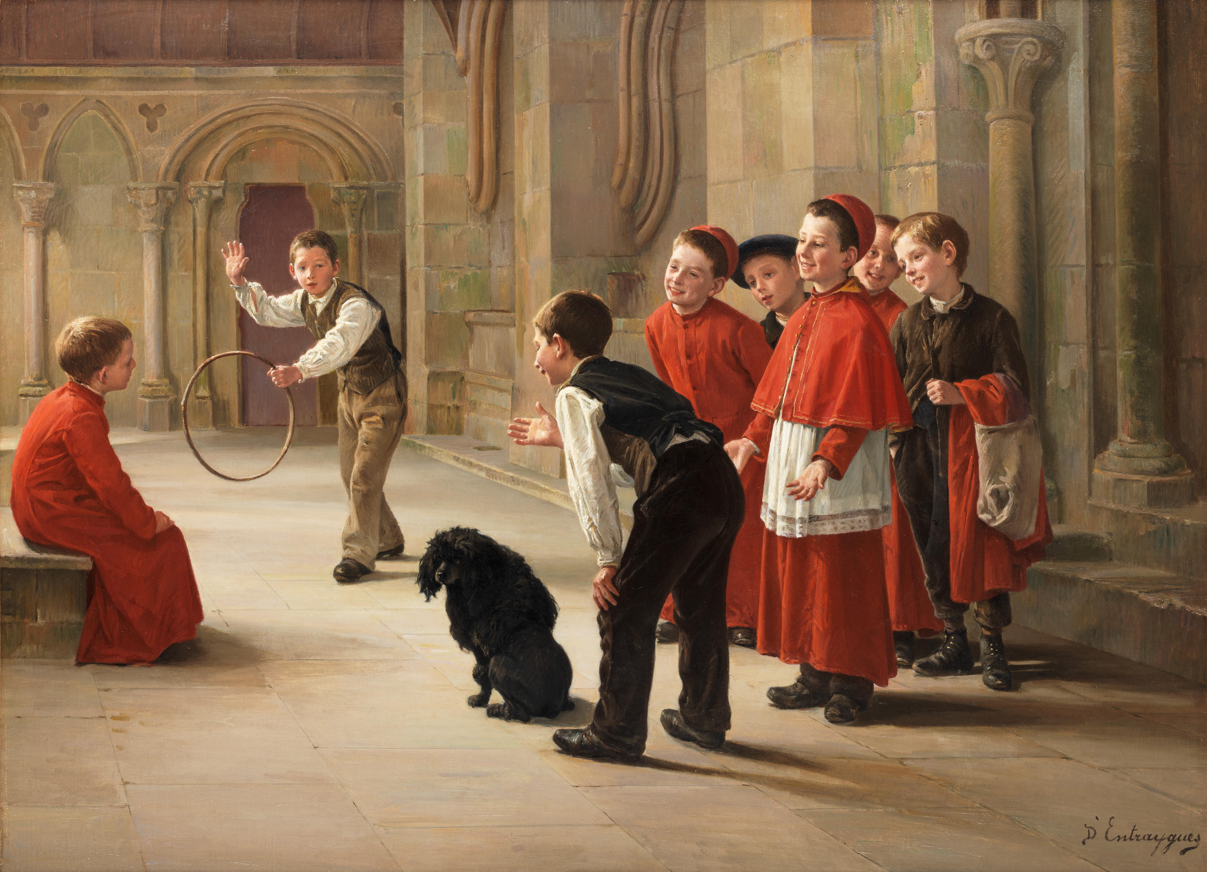 샤를 베르트랑 당트레그(Charles Bertrand d'Entraygues), 프랑스, 화가, 1850-1929