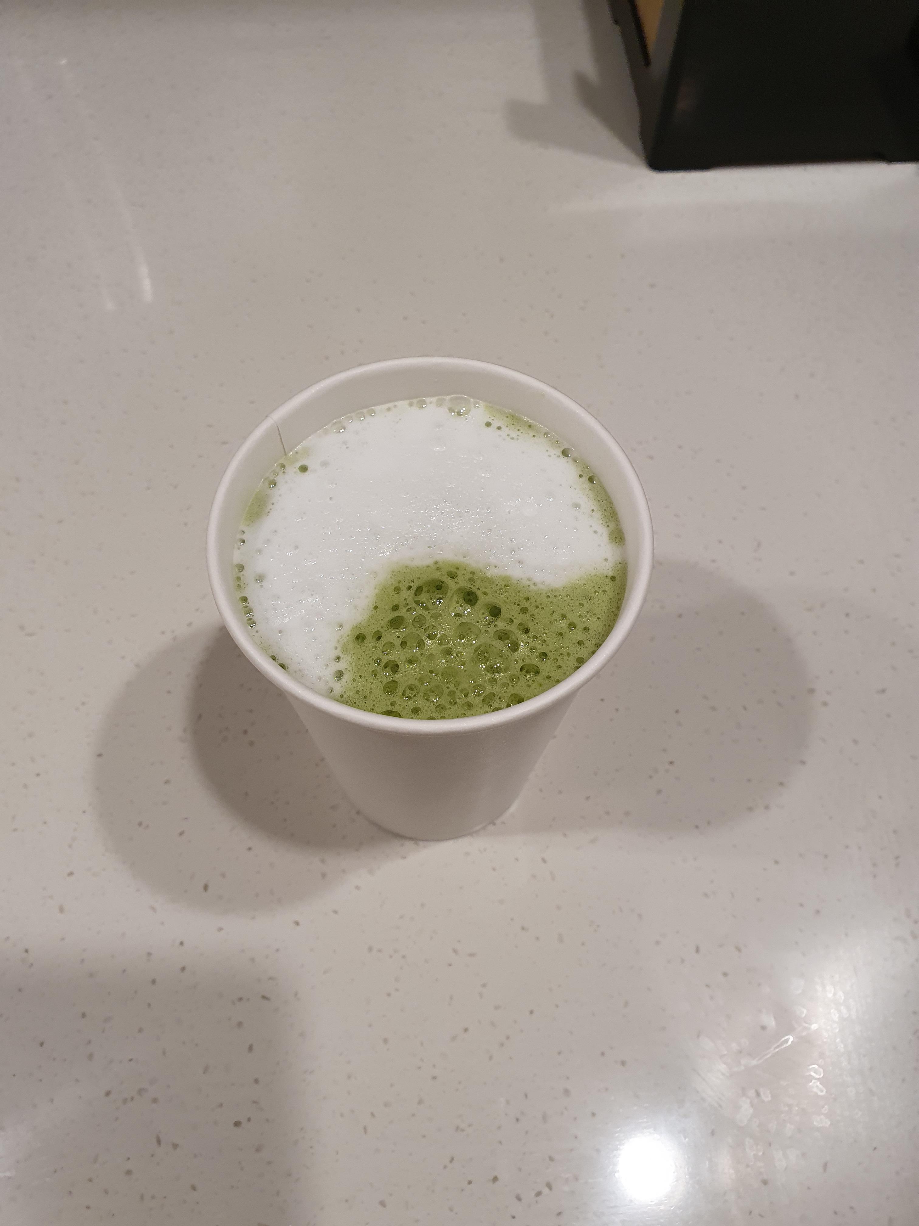 대전 무인 커피숍 카페인24 말차라떼 다 나옴.