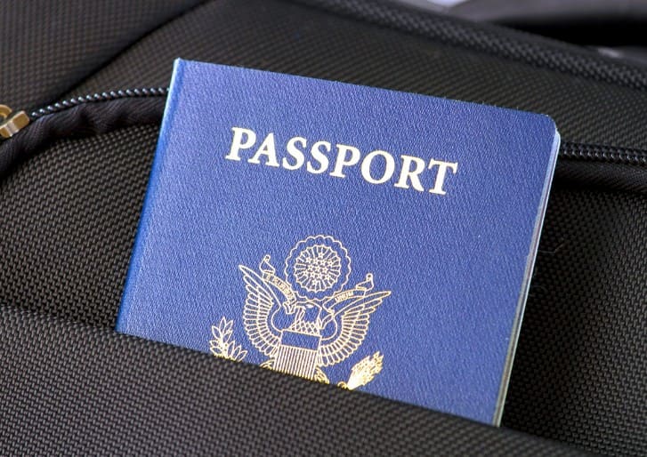 Passport, Flag, Travel, passport in bag pocket