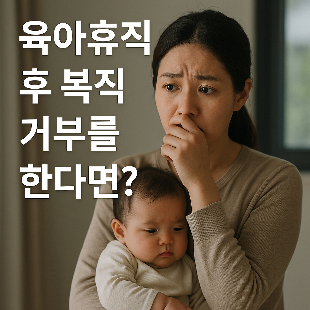 워킹맘 워킹대디 필독 육아휴직 후 복직 거부 시 대처 방법