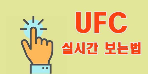 ufc-실시간보는법