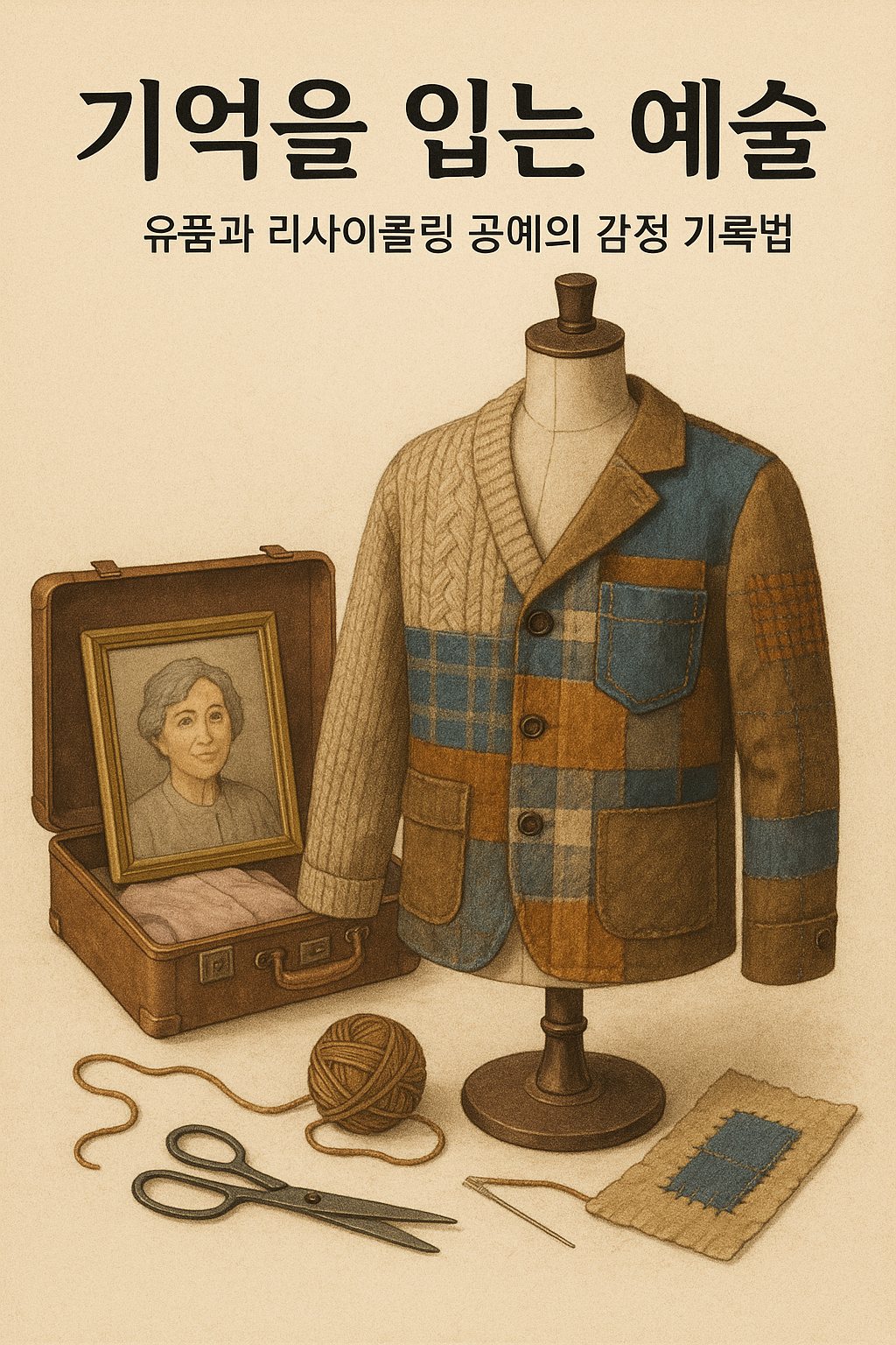 기억을 입는 예술 – 유품과 리사이클링 공예의 감정 기록법— 버려지지 못한 물건에서 다시 피어나는 마음의 예술
