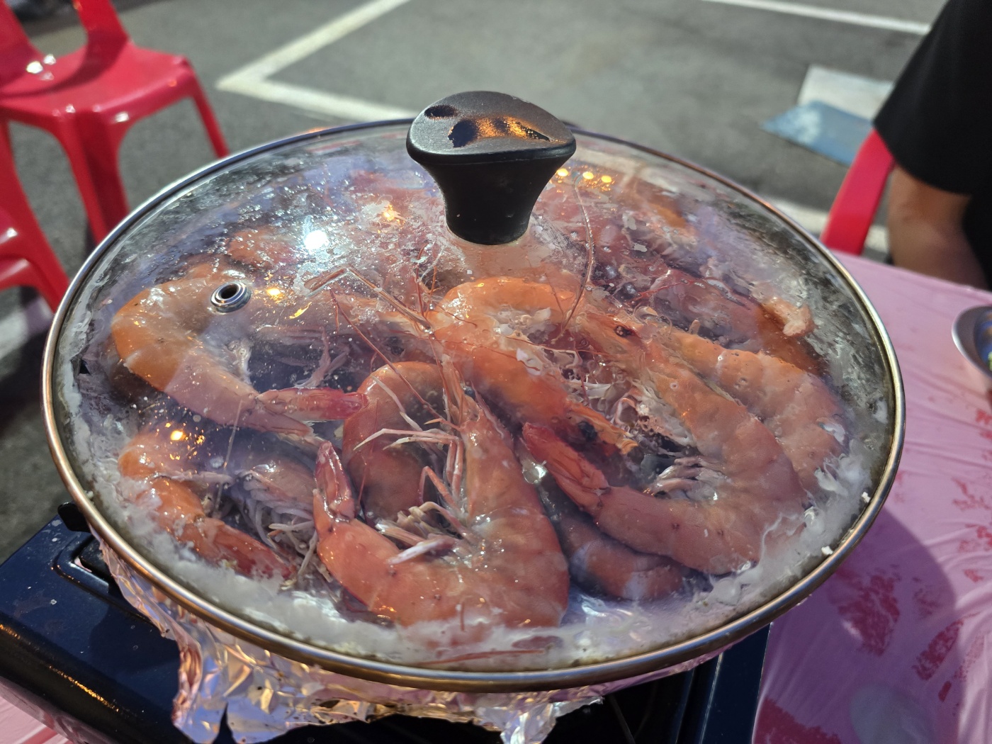 맛있게 익은 대하소금구이