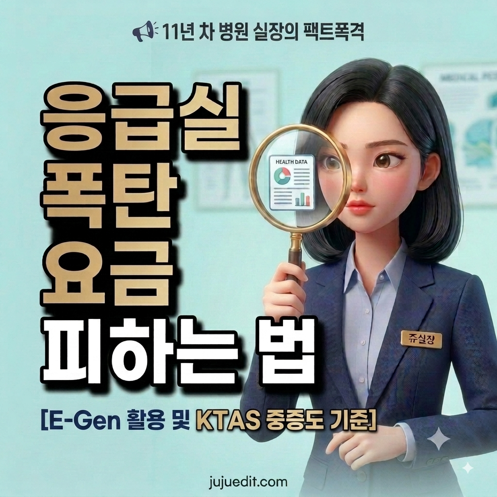 11년 차 병원 실장의 팩트폭격: 응급실 폭탄 요금 피하는 법 및 E-Gen 활용법