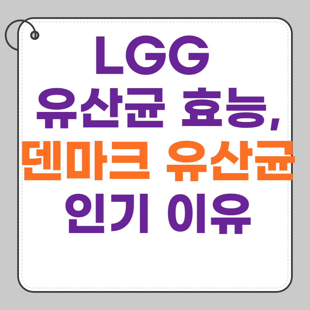 LGG-유산균-효능-덴마크-유산균-인기-이유