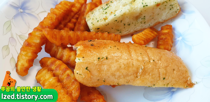 기본구성에 포함된 튀김들