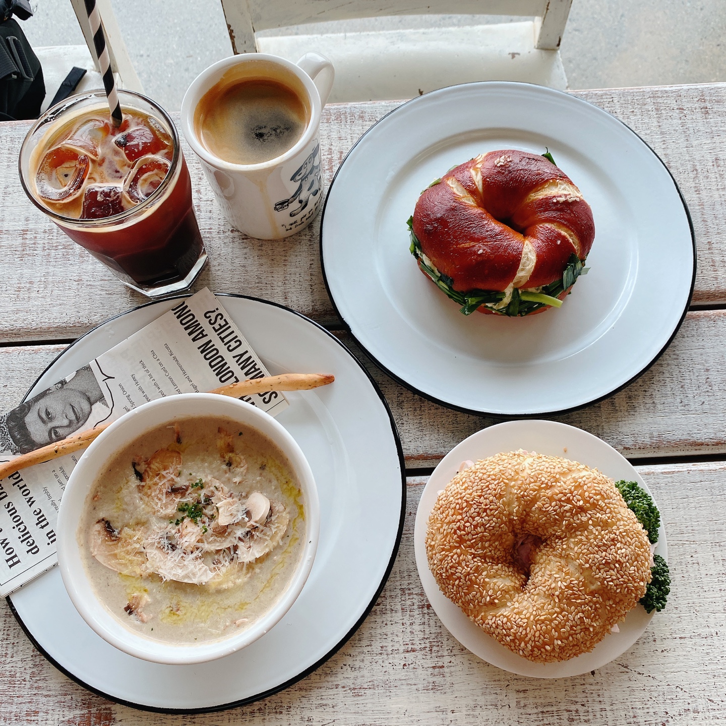 제주 구좌읍 동복리 동복마을 빵지순례 성지 런던베이글뮤지엄 제주 쪽파베이글 잠봉뵈르 샌드위치 베이글