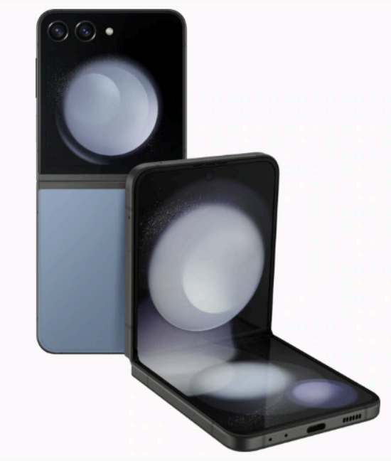 갤럭시 z플립 5 블루 색상 사진