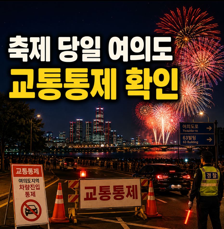 서울 세계불꽃축제 교통통제 여의도