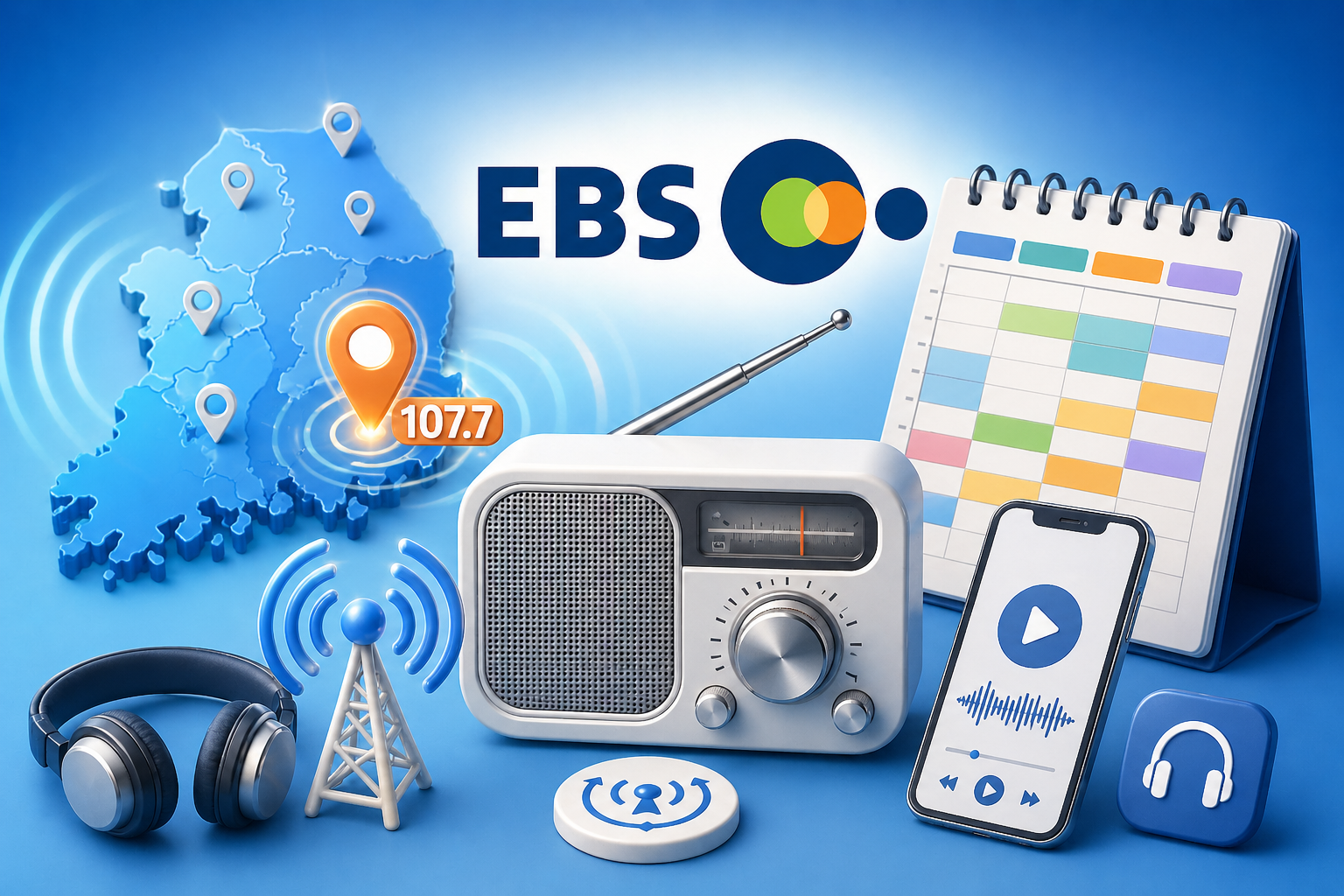 EBS FM 라디오 주파수 총정리 (부산 107.7 포함) + 편성표 &amp; 다시듣기 방법 완벽 가이드 관련 사진