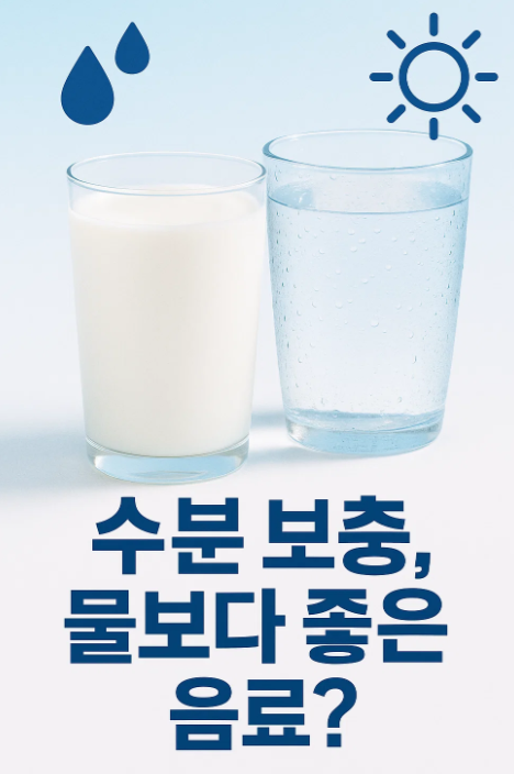 수분 보충, 물보다 좋은 음료 우유
