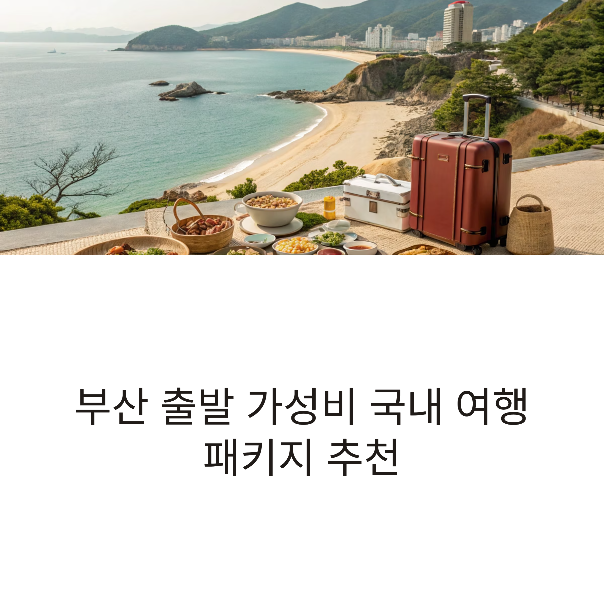 부산 출발 가성비 국내 여행
