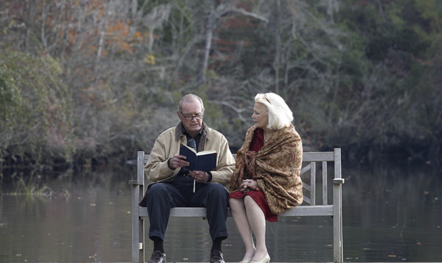 치매에 걸린 앨리에게 책을 읽어주는 노아