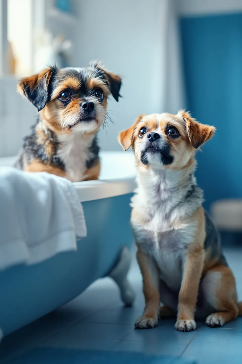 강아지가 목욕을 무서워할 때 해결 방법