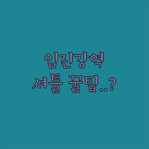 문산역 임진강역 셔틀 열차 시간표와 ..